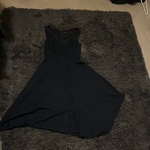 Chic Navy Blue Midi Dress